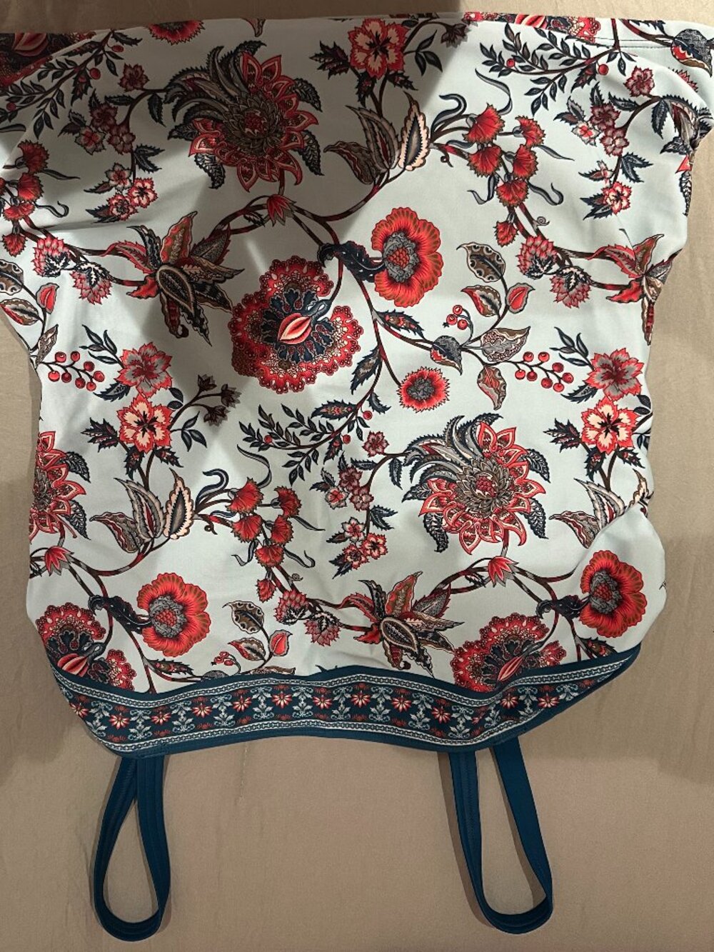 Cupshe Seafoam Whisper Floral Tankini - NWT - Picture 8 of 13